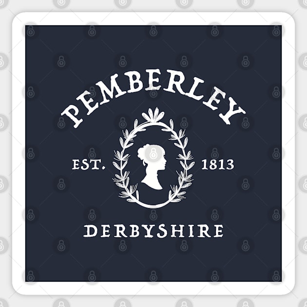 Pemberley 1813 - Pride And Prejudice - Jane Austen Sticker by codeclothes